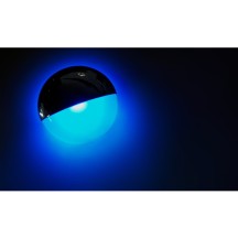 12V LED CHROME HALF MOON STEP LIGHT