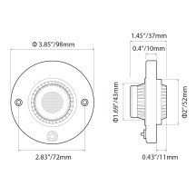 LED EYEBALL LIGHT WITH SWITCH